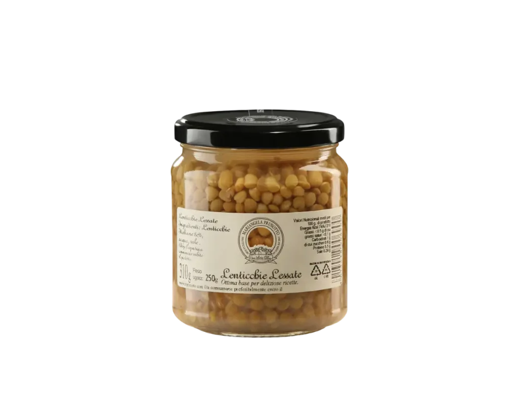 Lenticchie cotte al naturale